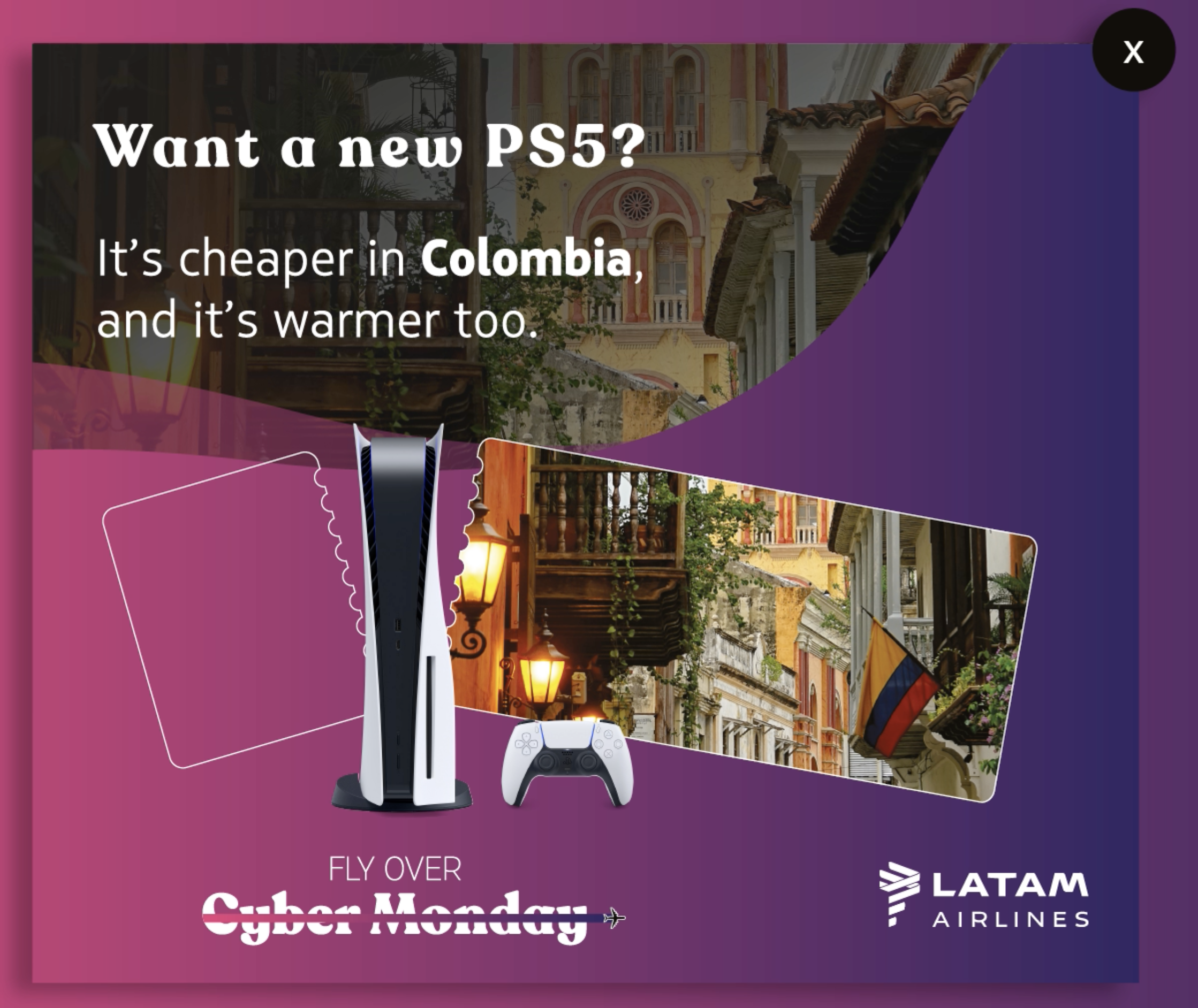 LATAM Airlines Fly Over Cyber Monday: Alternative Pricing