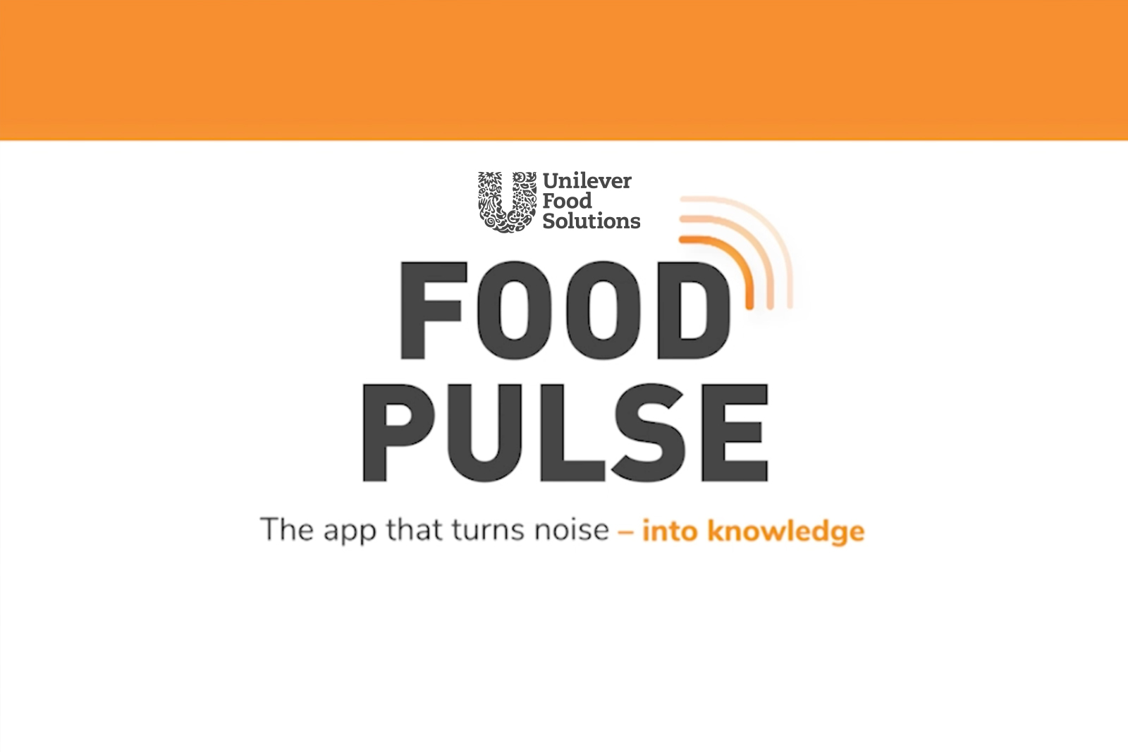 Food Pulse: The App that Turns Noise into Knowledge