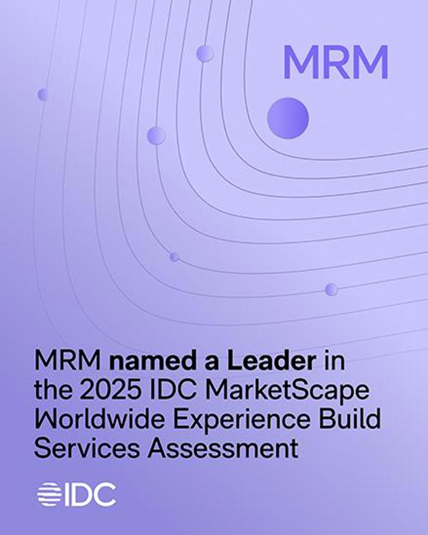 MRM Named a Leader in IDC MarketScape 2025 Experience Reports